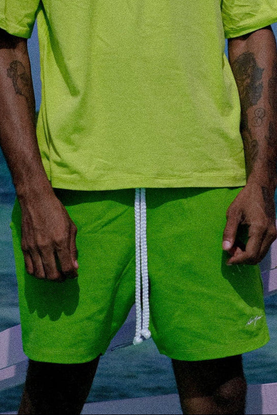 LM CORE SHORTS IN LIME - Levi Marcus