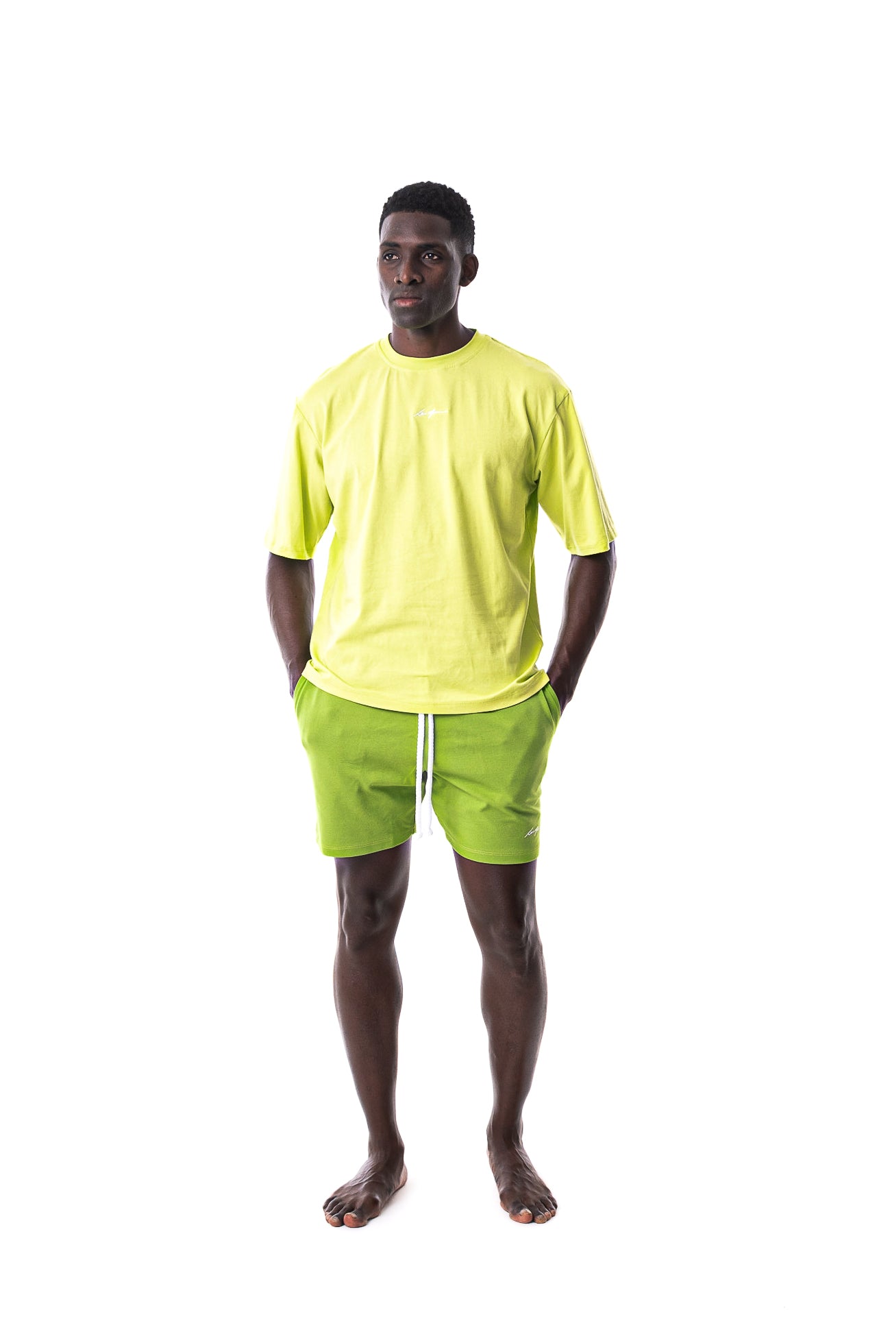 LM CORE SHORTS IN LIME - Levi Marcus