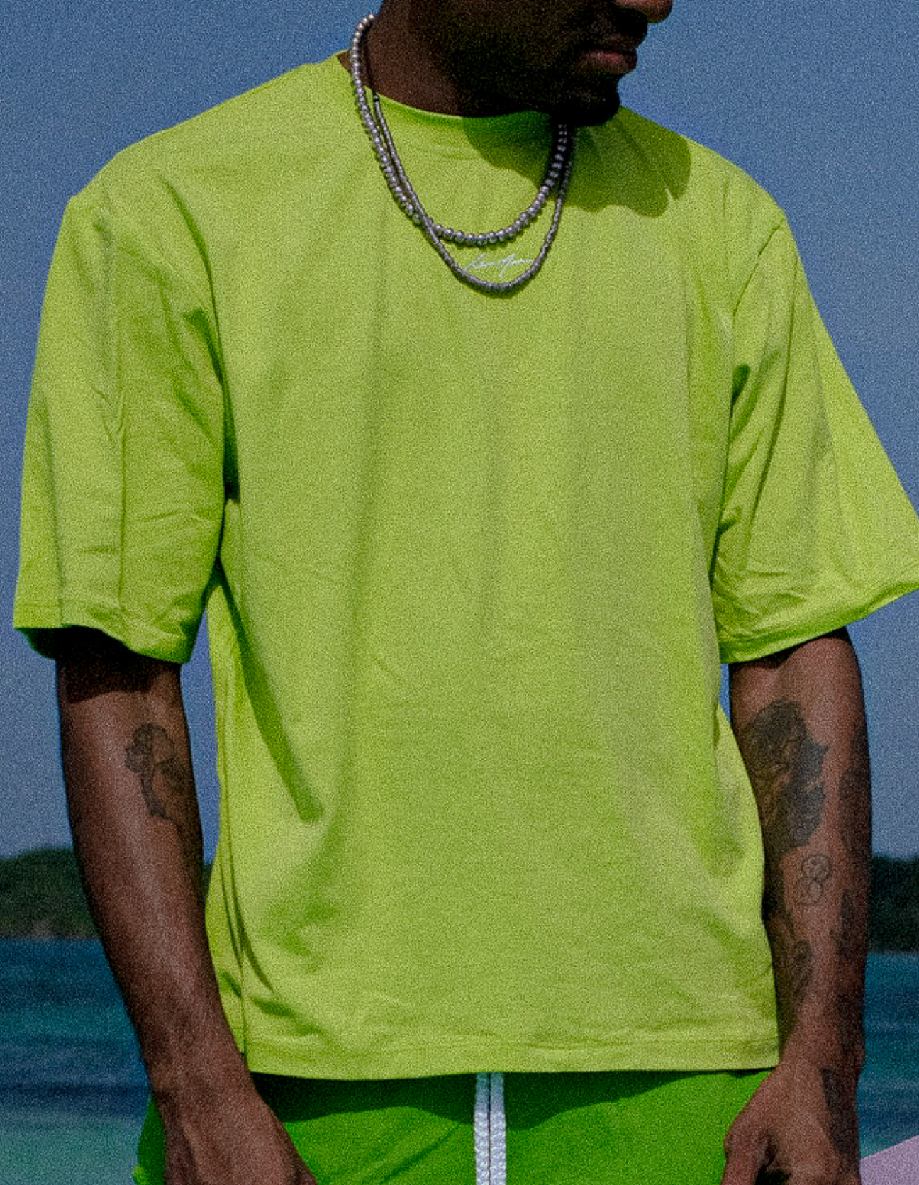 LM CORE TEE IN CHARTREUSE - Levi Marcus