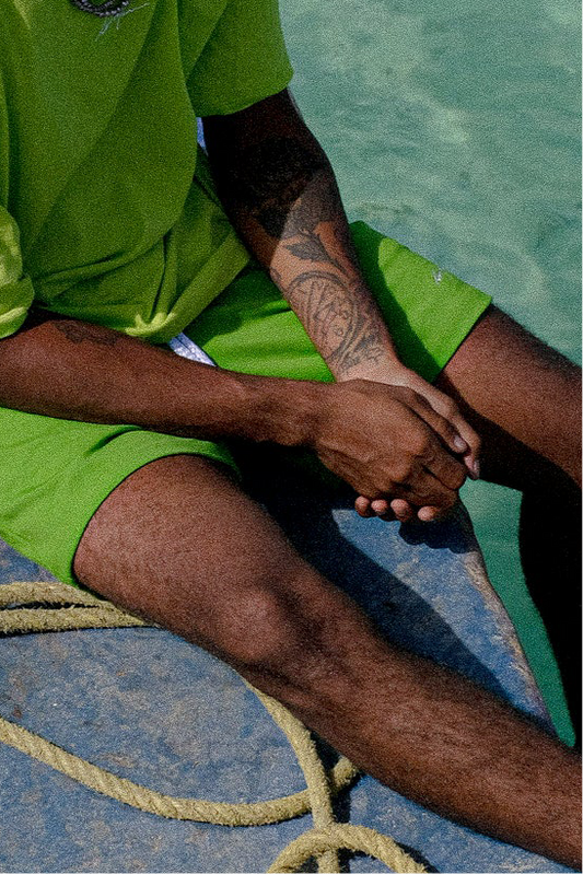 LM CORE SHORTS IN LIME - Levi Marcus