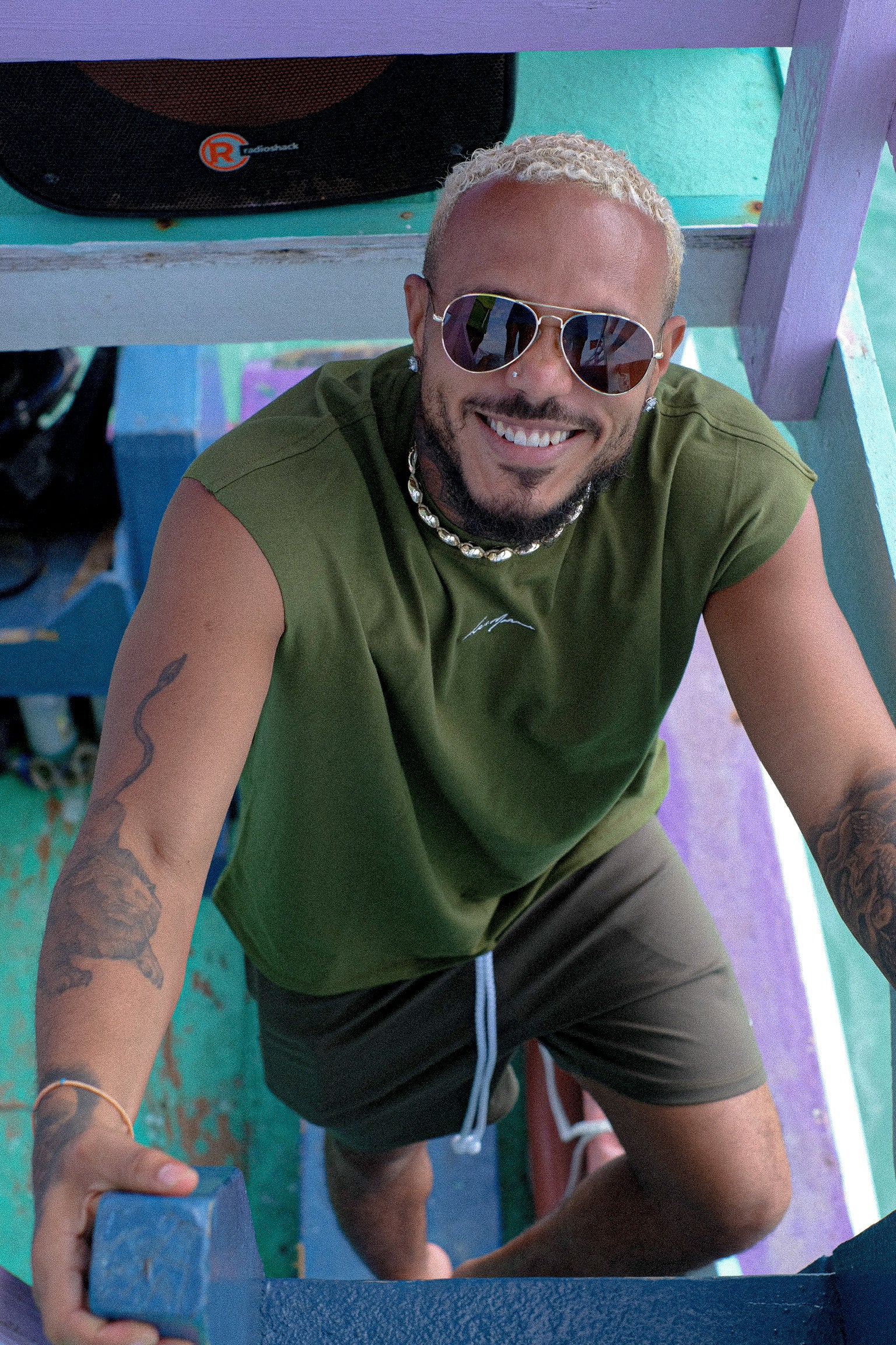 LM CORE SHORTS IN SEAWEED - Levi Marcus