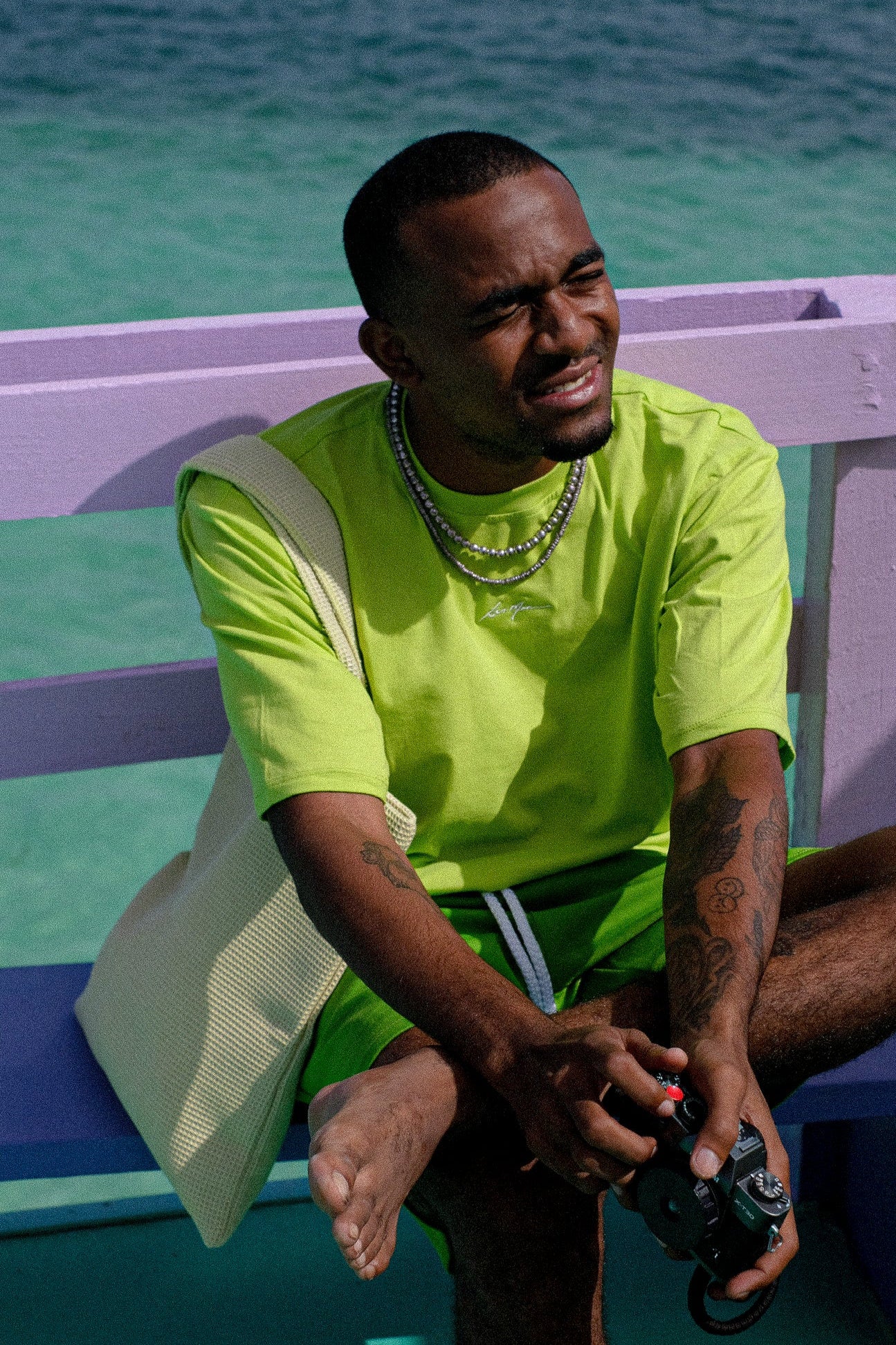 LM CORE TEE IN CHARTREUSE - Levi Marcus