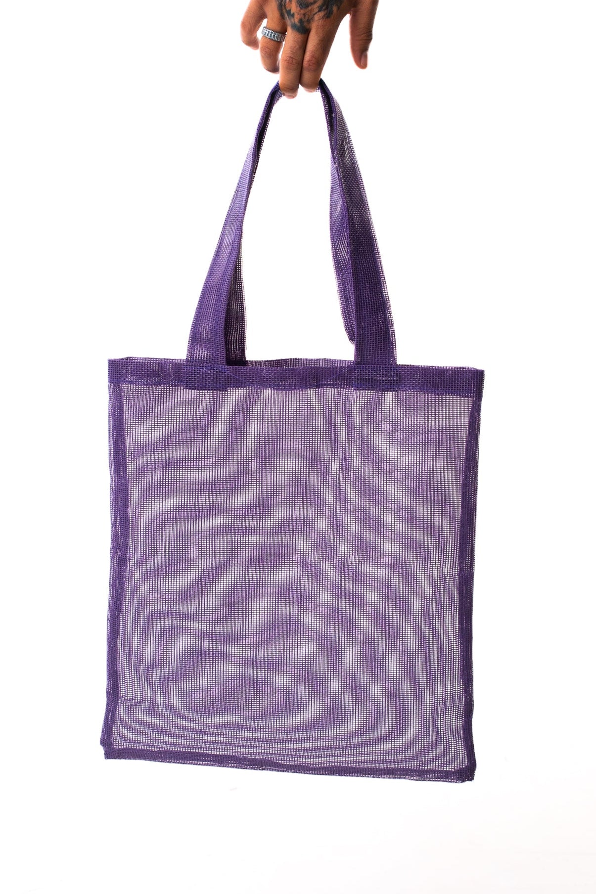 LM SIGNATURE TOTE BAG IN PURPLE - Levi Marcus