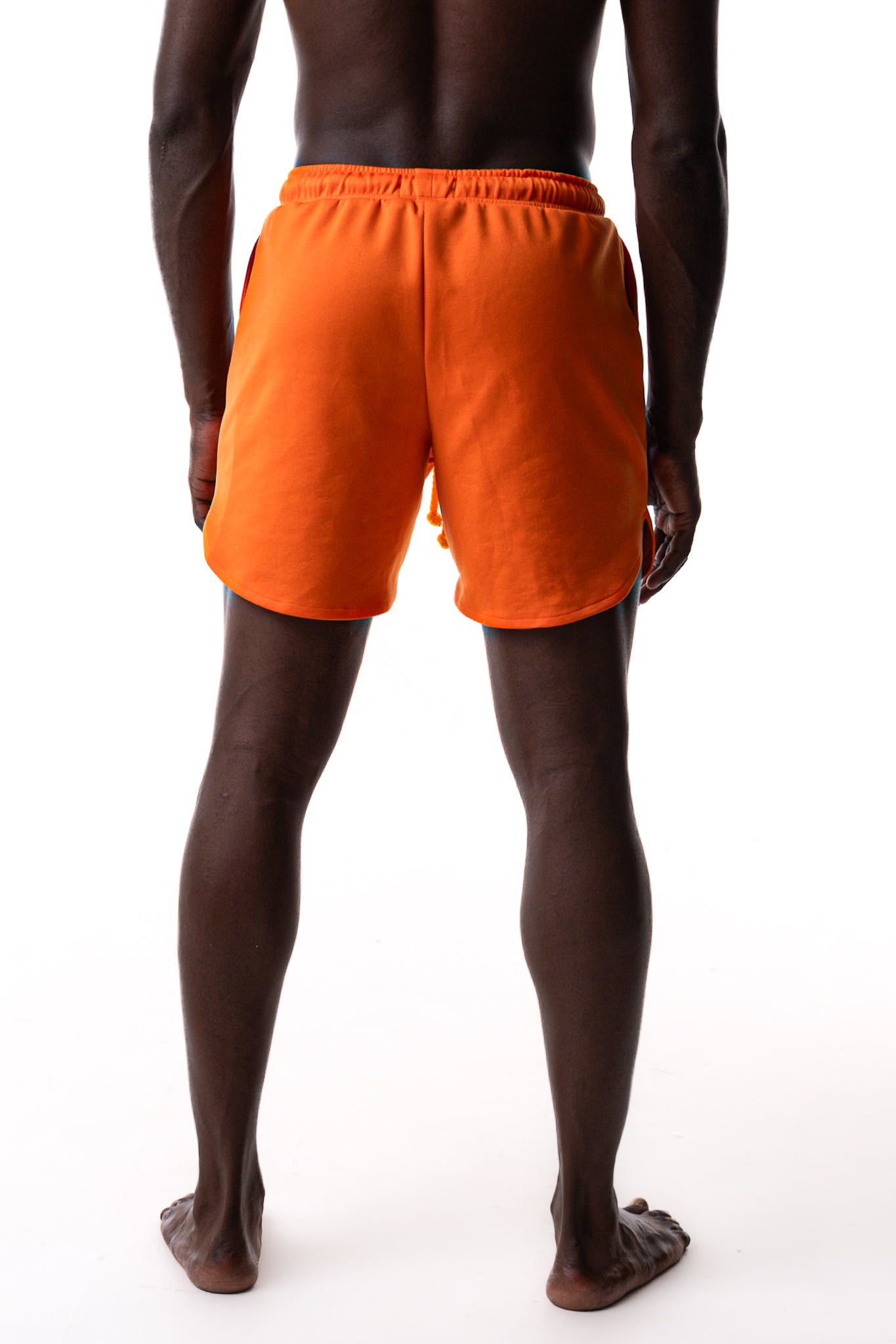 SCALLOPED SCUBA SHORTS IN ORANGE - Levi Marcus