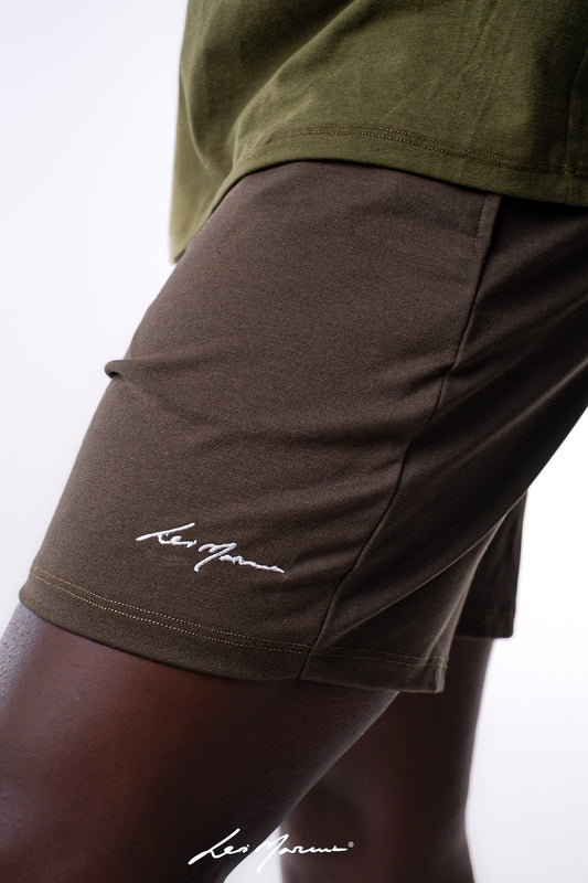 LM CORE SHORTS IN SEAWEED - Levi Marcus